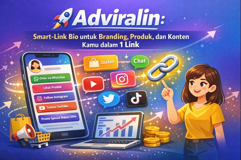Adviralin: Smart-Link Bio untuk Branding, Produk, dan Konten Kamu dalam 1 Link