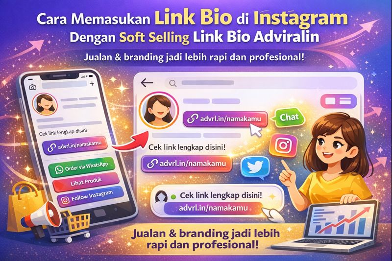 Cara Memasukkan Link di Bio Instagram (Mudah + Biar Profil Makin Profesional)
