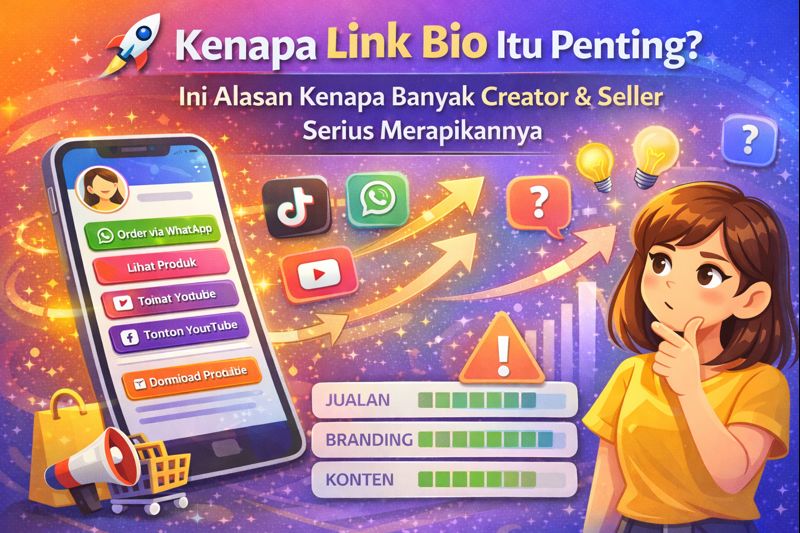Kenapa Link Bio Itu Penting? Ini Alasan Kenapa Banyak Creator & Seller Serius Merapikannya